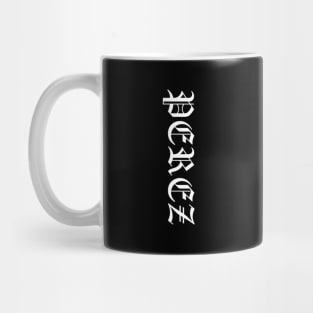 Perez Vertical Old English Mug